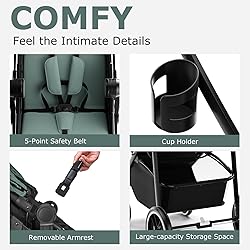 INFANS 2 in 1 Baby Stroller, High Landscape Infant