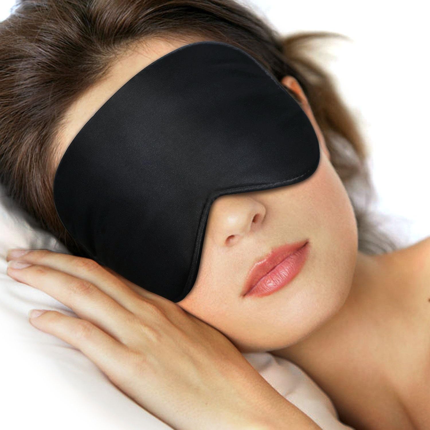 Eye Mask, LifeBee Sleeping Masks for Men & Women - Adjustable Straps to Fit All Head Sizes - Ultra Lightweight and Comfortable - Perfect for Travel