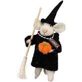 Primitives by Kathy Collectible Critter, 6-inch | Halloween Camilla Witchy Mouse