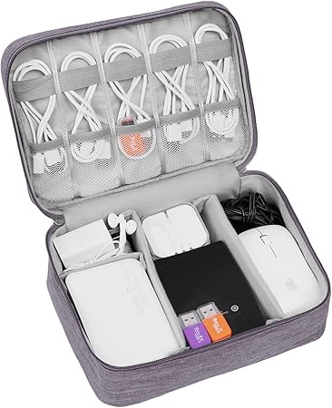 Amazon Co Jp Pc スマホ 小物 収納 ポーチ トラベルポーチ ガジェットポーチ モバイル 収納ポーチ 小物入れポーチ Usbメモリ 収納 ケース Pc周辺小物整理 撥水加工 携帯便利 旅行用 1層 グレー パソコン 周辺機器