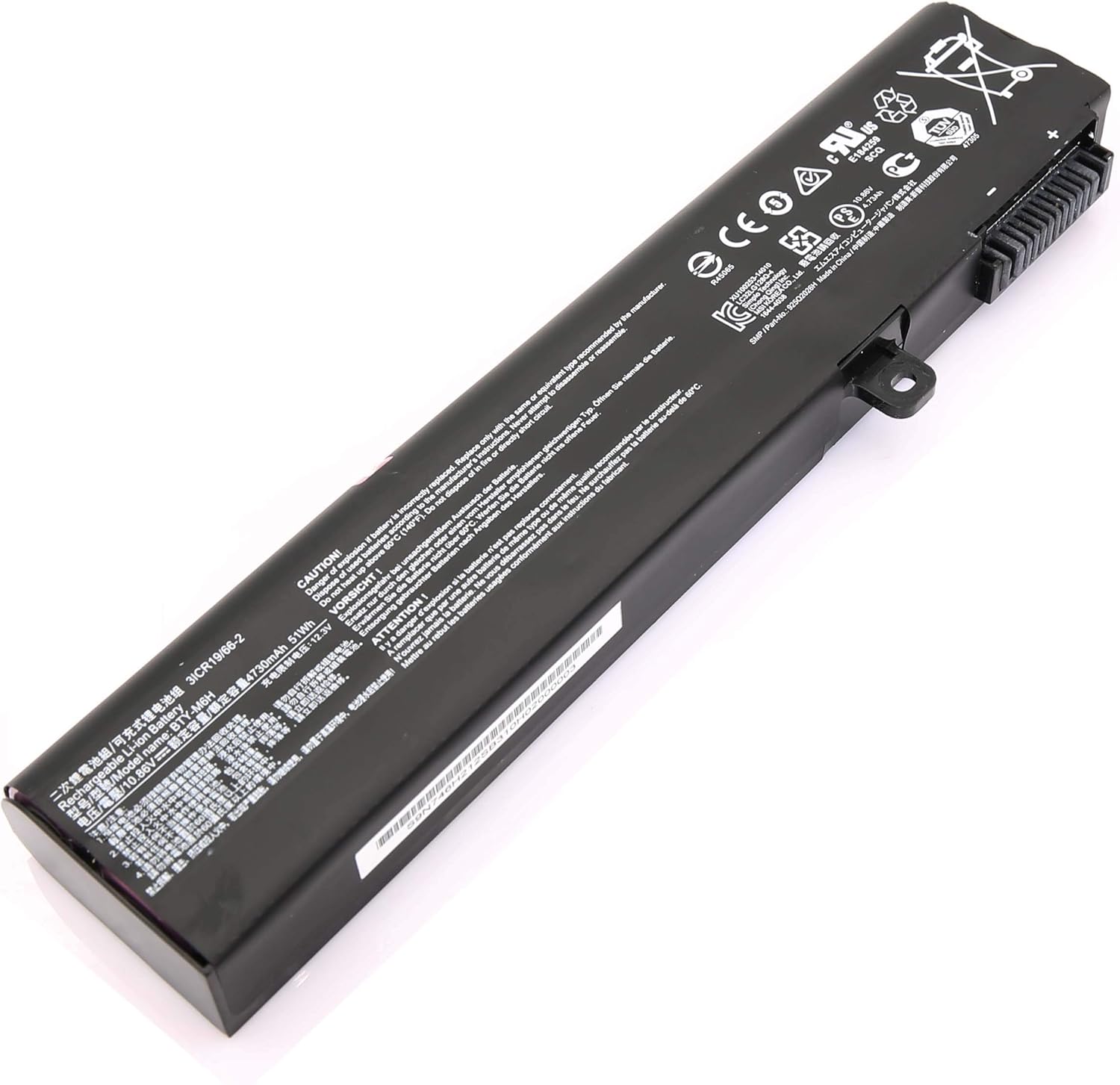 BLESYS BTY-M6H Laptop Battery for MSI PE60 GE62 GE63 GE72 GE73 GL62 GL63 GL72 GL73 GP62 GP63 GP72 GP73 PE70 PL62 MS-16J1 MS-1792 10.86V/51Wh - Image 3