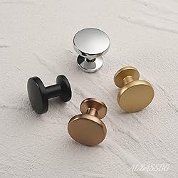 Alzassbg 15 Pack Matt Gold Cabinet Knobs, 1.1