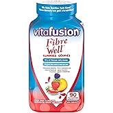 Vitafusion Fibre Well Adult Supplement Gummies - 10g of Fibre, Maintains Healthy Gastrointestinal Function, 22-day Supply - 9