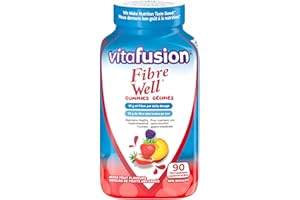 Vitafusion Fibre Well Adult Supplement Gummies - 10g of Fibre, Maintains Healthy Gastrointestinal Function, 22-day Supply - 9