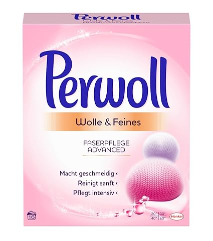Perwoll Wolle & Feines Faserpflege Advanced Pulver, 5er Pack (5 x 16 Waschladungen)