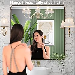 LOAAO 36”X36” Bronze Bathroom Mirrors for
