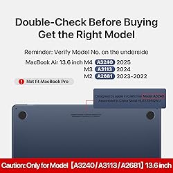 Soonjet Compatible for MacBook Air 13.6 inch Case