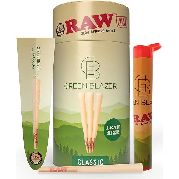 RAWコーンクラシック キングサイズ 100パック 天然のプレロール巻紙