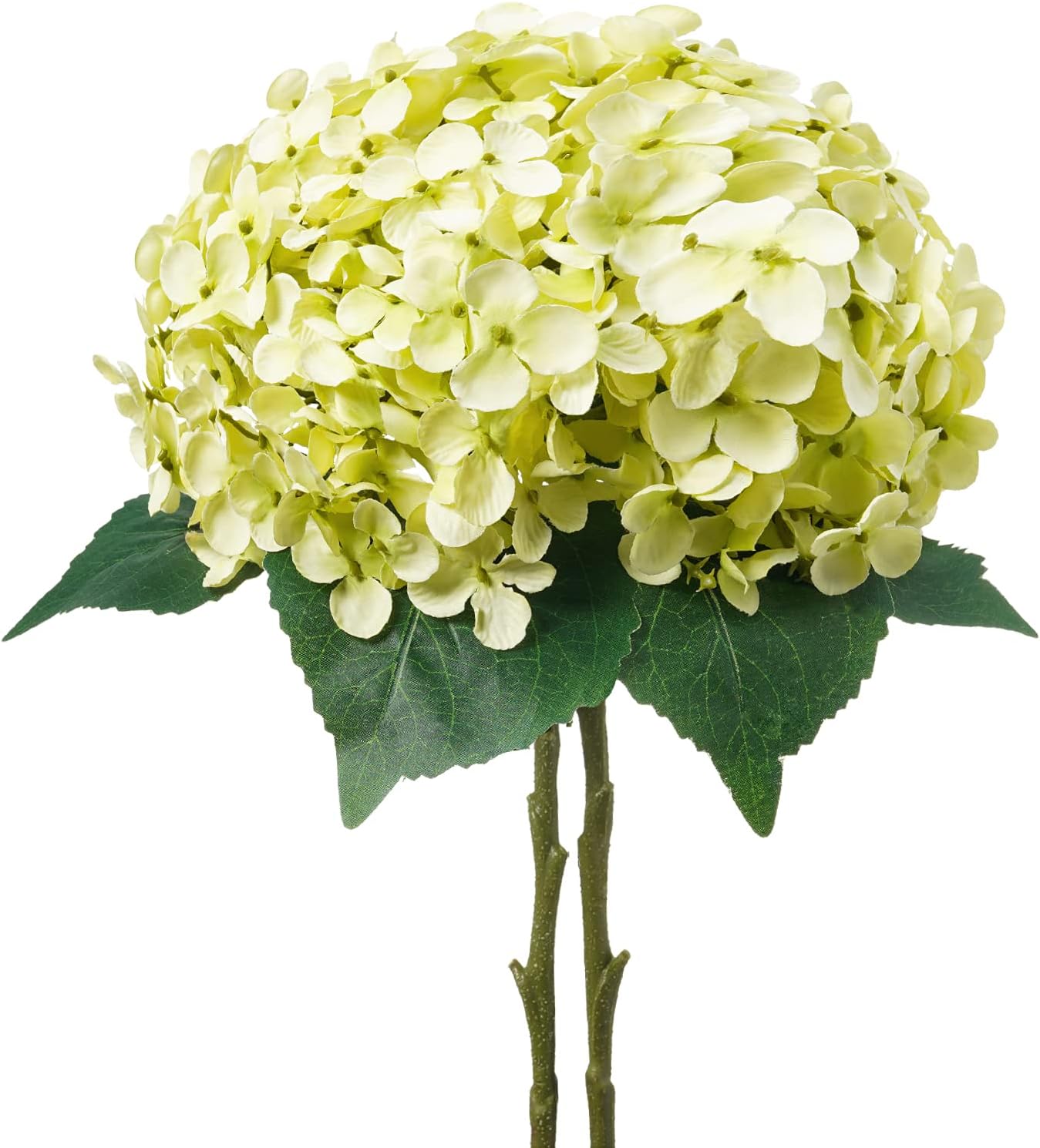 Artificial Flowers Hydrangea, Light Green Artificial Flowers, Faux Hydrangea for Wedding Decor Home Decoration 19.6