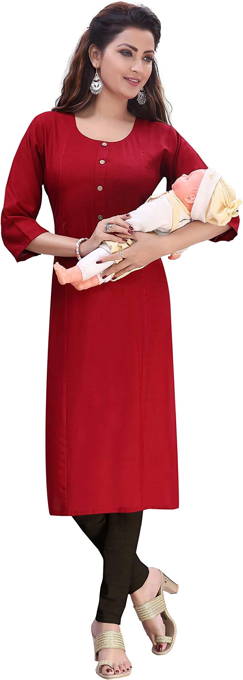 Women's Rayon Straight Kurta