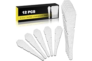 Zonon 12 Pcs 4-1/2 Bricklayer Tools Line Pins Masonry Brick Laying Tools Setting for Block Course Galvanized Steel