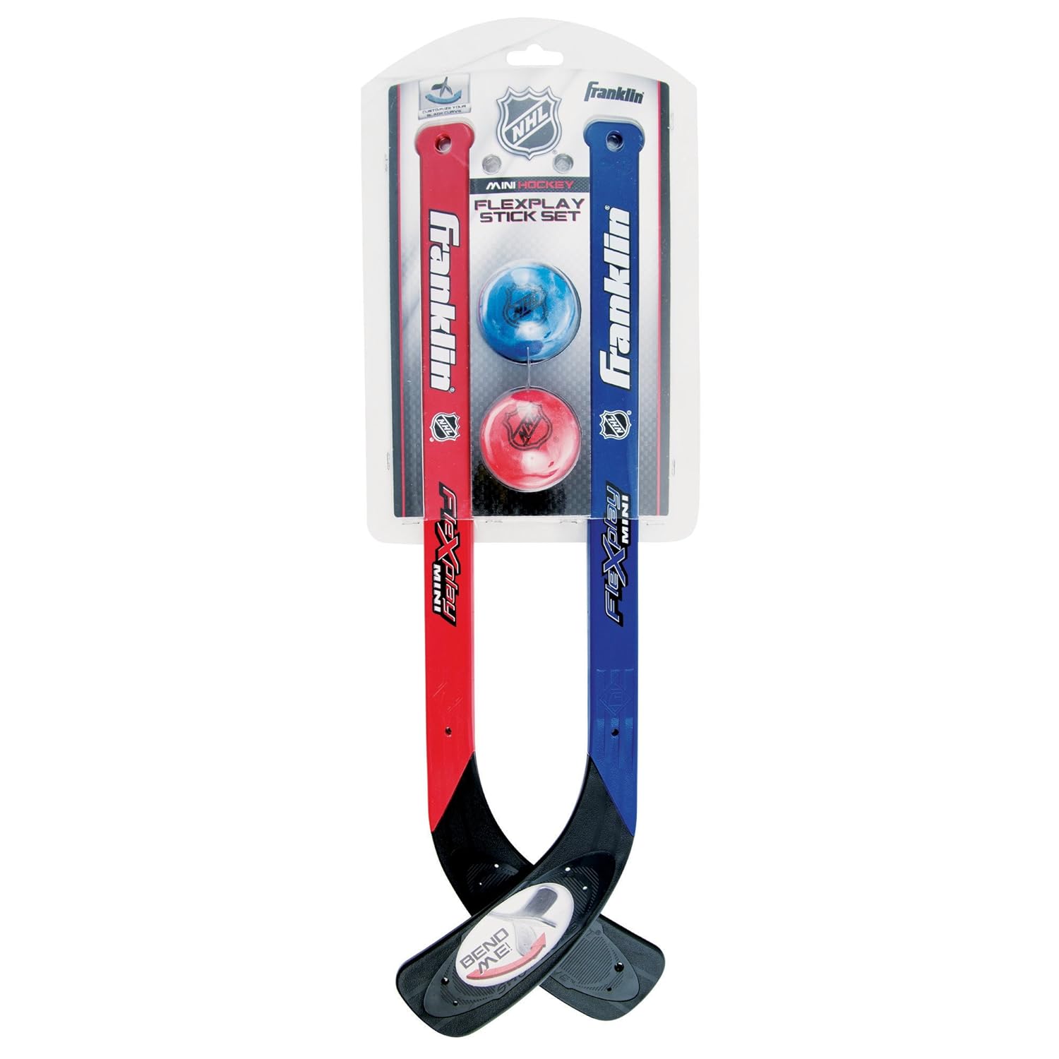 Franklin Sports NHL Flexplay 2 Player Stick Ball Set
