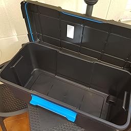 CURVER Caja Ordenacion Scuba Box, Negro y Azul, L: Amazon.es: Hogar
