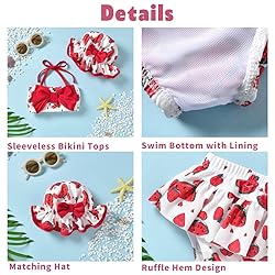 Little Baby Girls Swimsuit Strawberry Bikini Two