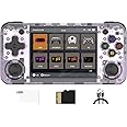 RG35XX H Retro Video Handheld Game Console 3.5 in IPS Screen Linux OS 64G TF Card with 5500 Classic Games Built-in 3300mAH Battery Compatible with 5G WiFi and Bluetooth 4.2(Purple Translucent)