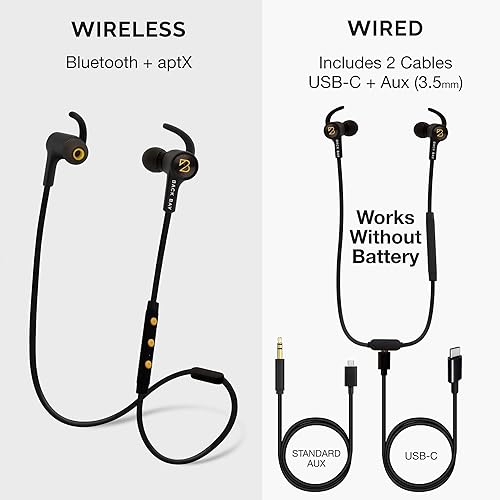 Back Bay 3-in-1 Wireless Wired USB-C iPad Pro Earbuds [Bluetooth