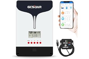 GCSOAR MPPT Solar Charge Controller 100A 12V/24V/48V Max PV 200V + WiFi Adatper APP Remote Monitor for Gel AGM Sealed Flooded LiFePO4 Lithium Battery