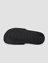 Nike Kawa Slide Sandal, Black/Metallic Gold, 6 US