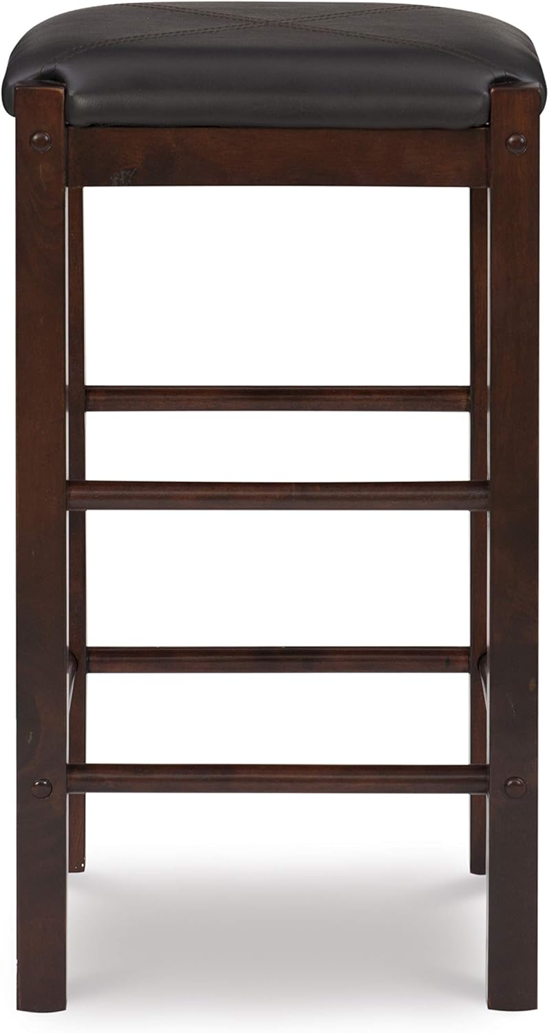 Linon Brown 3-Piece Table Faux Marble Tavern Set, 42" w x 22.25" d x 36" h - Table & Chair Sets