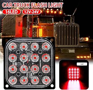 Houseweet - Barra de luz LED cuadrada de 12 V a 24 V, 48 W, haz de