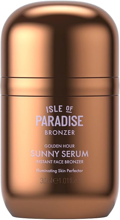 Isle of Paradise Sunny Serum Golden Hour Face Bronzer Illuminating Liquid