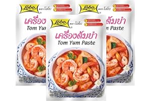 LOBO Thai Hot & Sour Soup Base (Tom Yum) – Easy Soup Mix, 30g x 3 Packs, Authentic Thai Flavor. All-in-One Seasoning, Ready i
