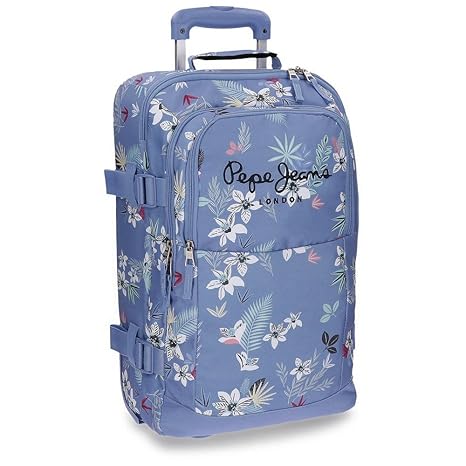 Pepe Jeans Mireia - Equipaje de Mano 38.5 Litros, Azul, 35 cm x 55 cm x 20