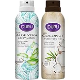 Duru Aloe Vera and Coconut Moisturizing Spray Lotion Bundle - Spray Moisturizer for Body Skin Care Products Aloe Vera and Coconut Oil Lotion for Dry Skin Repair 48 Hour Moisture Superfood Oils