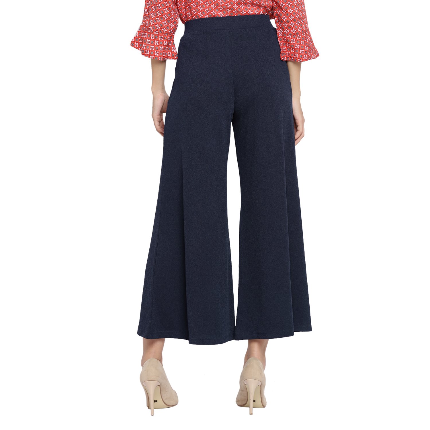 annabelle by pantaloons women's poly lycra trousers