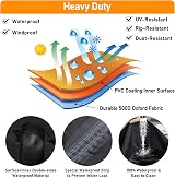 Raweao Kettle BBQ Cover 57cm for Weber 500D Oxford Waterproof Φ71x68cm view 6