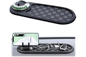 OVLADA Multifunction Car Anti-Slip Mat Dashboard Tray Decorations Sticky Pad,Multifunction Car Anti-Slip Mat Auto Universal Phone Holder for Phones Sunglasses Keys Gadgets (B.)