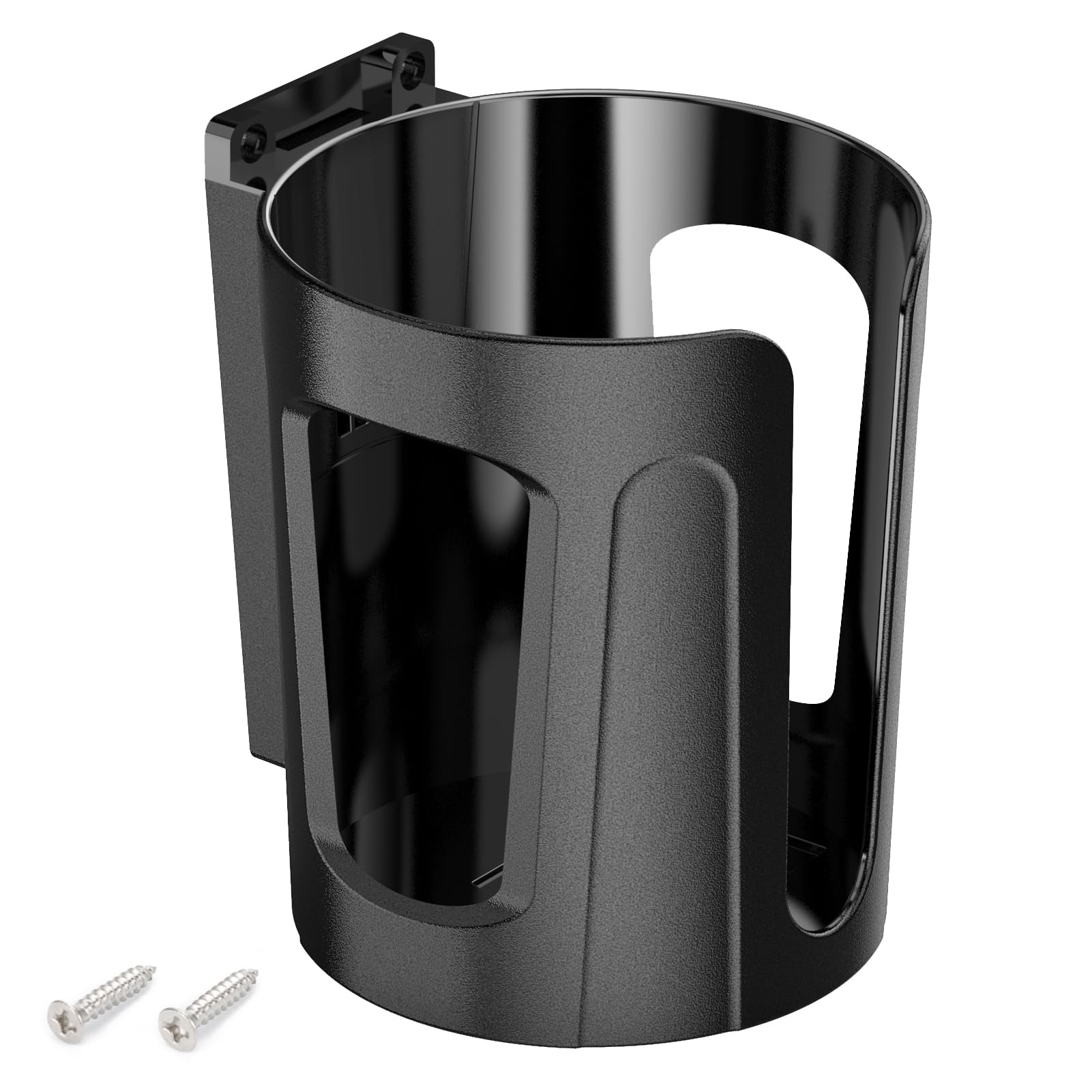 Photo 1 of Large Universal Cup Holder Wall Mount, Heavy Duty Plastic Drink Holder for Boat, Car, Truck, RV, UTV, Tractor – Vertical/Horizontal Mount, Fits Most Cups, Bottles & Tumblers