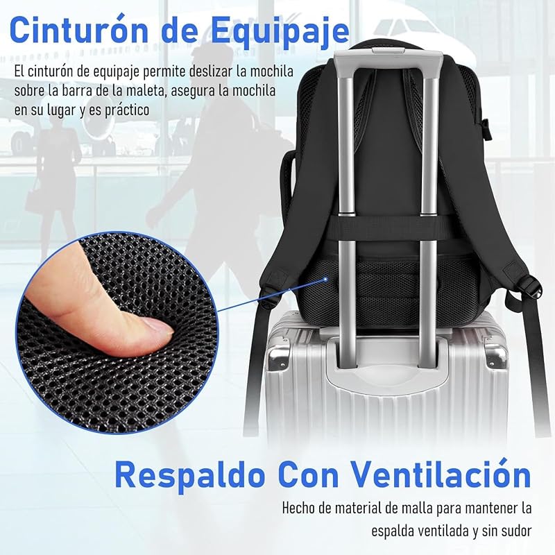 Mochila 40x30x20 Ryanair, Mochila Cabina 40x30x20 Portatil 15.6"