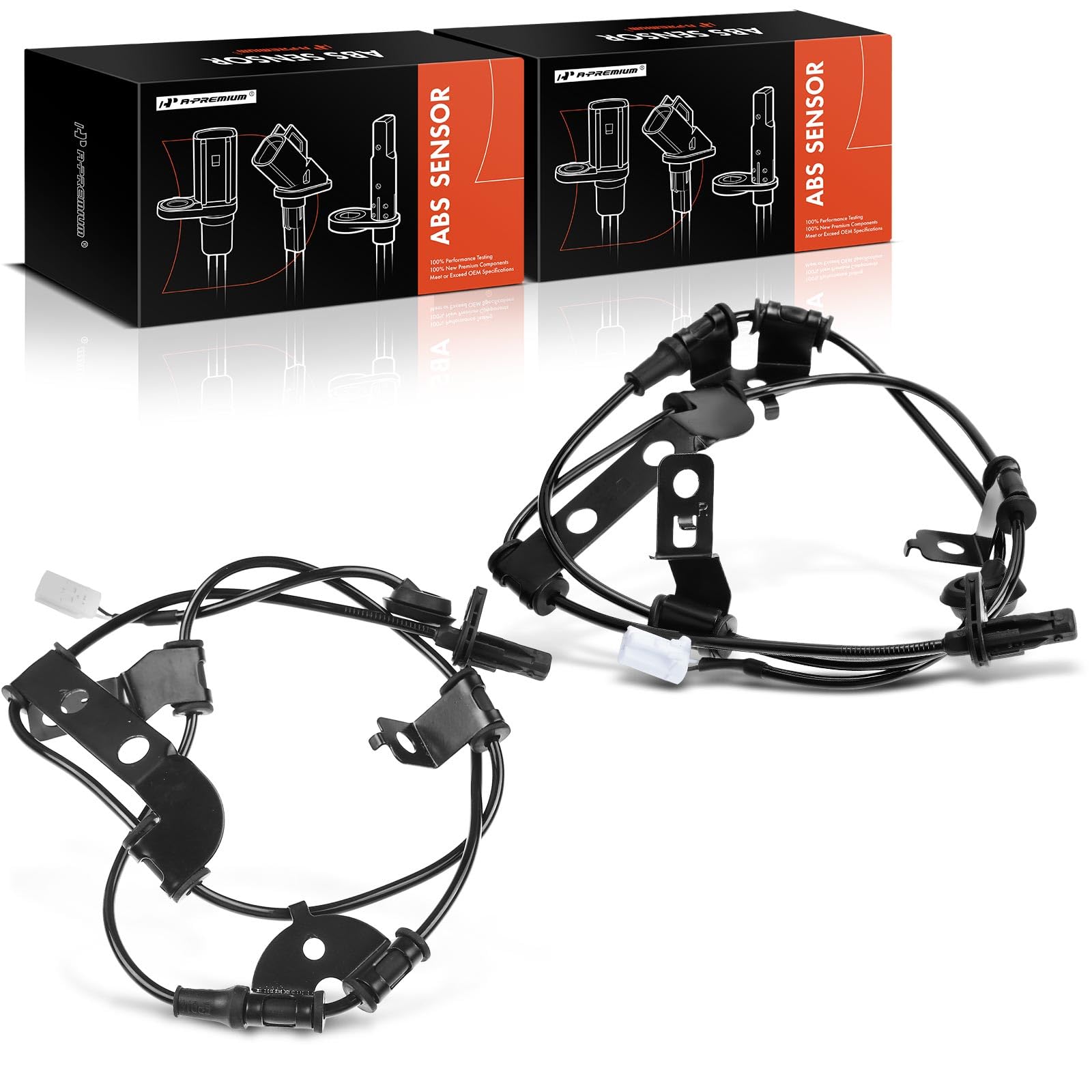 Photo 1 of A-Premium ABS Wheel Speed Sensor Compatible with Hyundai, Kia Models - Sportage 2011-2016, Tucson 2010-2014 - Rear Driver and Passenger Side, Replace# 95680-2S300, 956802S300 2-PC Set