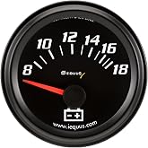 Equus 6268 2" Voltmeter, Black