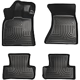 Husky Liners Weatherbeater Floor Mats | Fits 2011-2024 Chrysler 300 & Dodge Charger (Rear Wheel Drive only) | Front & 2nd Row, 4-pc Black - 98081