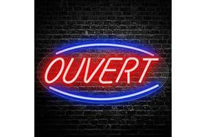 Signe Ouvert Pour les entreprises, Led Open Signs for Business with Adapter. Light up Open Signs, Open Closed Signs. Bright O