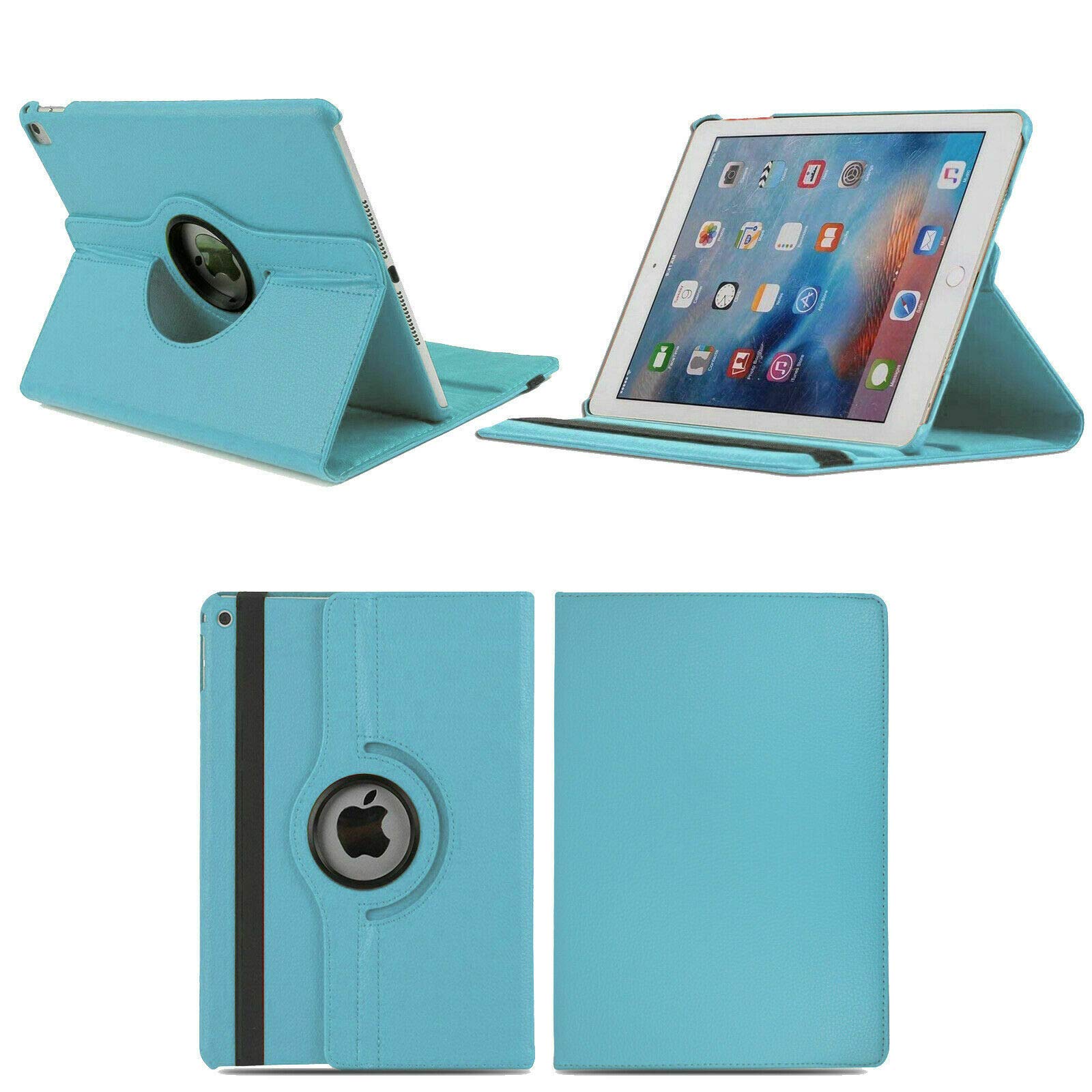 360° Rotate Stand Case For Apple iPad 10.2 7th and 8th Generation iPad Pro 10.5 iPad Air 3 (Light Blue)