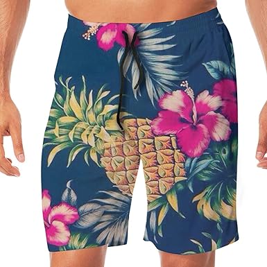 flower swim trunks