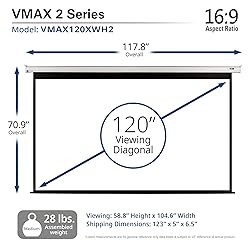 Elite Screens VMAX2, 120-inch 16:9, Wall Ceiling