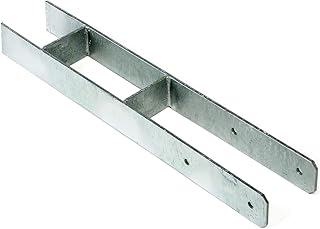 H-Anker 91 für Pfosten 9x9 cm Materialstärke: 6 mm Länge 600 mm von Gartenpirat®