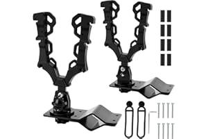 Dioty ATV Single Gun Rack, Hunting Tool Holder Mount for Bows/Axes/Shovels/Hunting Rifles, Compatible with ATV UTV Golf Cart Hunting Bike Mobility Scooter