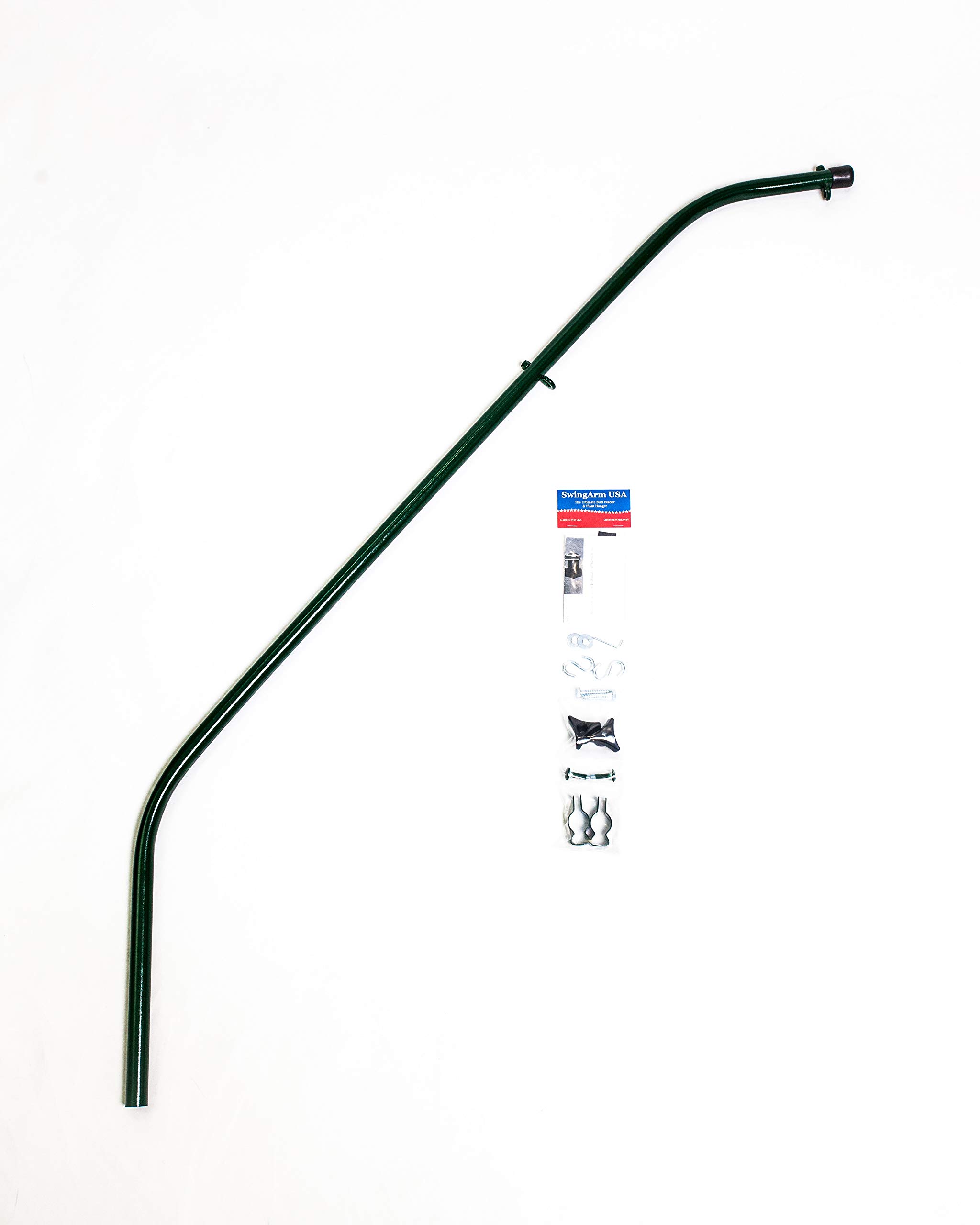 Strongest Extended Reach 60 Double Hook Swinging Bird Feeder Pole