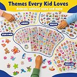 Purple Ladybug 3D Puffy Stickers Kids 40 Sheets 950+ Assorted view 3