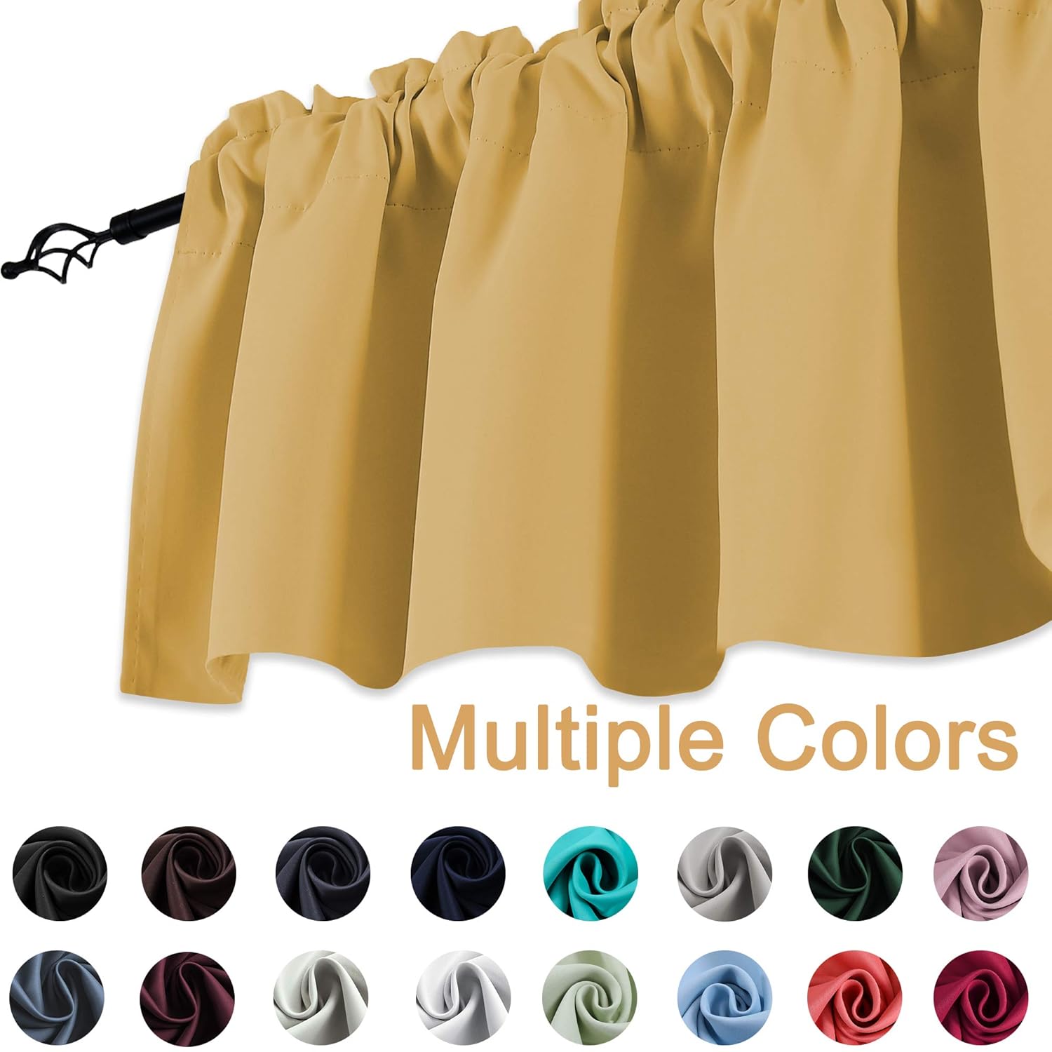 Best yellow aqua kitchen curtains