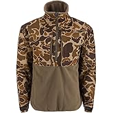 Drake Waterfowl Men's MST CommandXT Eqwader Half-Zip Waterproof Windproof Breathable Resistant Hunting Jacket w/DWR Finish