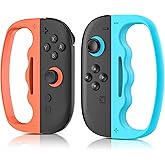GLDRAM Fitness Boxing Grip for Nintendo Switch 2 Joycon, Ergonomic Controller Handle Grip Accessory for Swicth 2 Sports & Boxing Game - 2 Packs of Blue & Orange