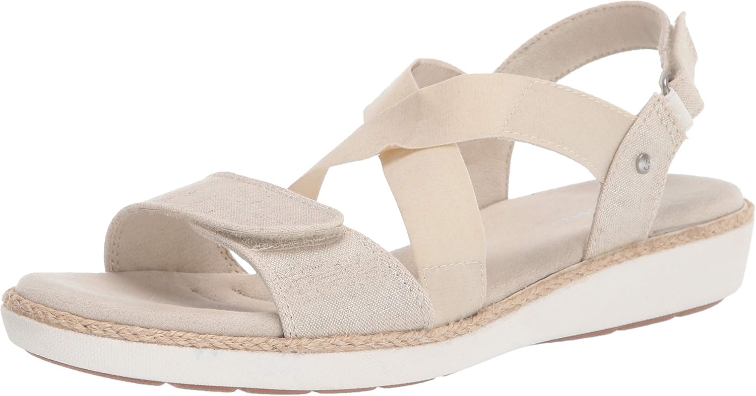 Women's Leah 2Strap Sandal Metallic Linen