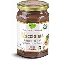 Rigoni Di Asiago Nocciolata Hazelnut Spread, Cocoa and Milk, 9.52 Ounce Jar