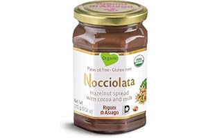 Rigoni Di Asiago Nocciolata Hazelnut Spread, Cocoa and Milk, 9.52 Ounce Jar